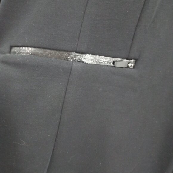 Lane Bryant Black Knit One Button Blazer Size 28 Stretch Career Business New NWT - Picture 5 of 13